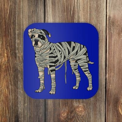 American Bulldog Dog Mummy Halloween Costume Dog Lovers Gift Coaster