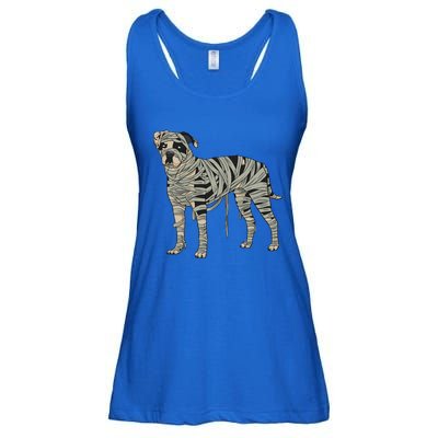 American Bulldog Dog Mummy Halloween Costume Dog Lovers Gift Ladies Essential Flowy Tank