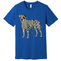 American Bulldog Dog Mummy Halloween Costume Dog Lovers Gift Premium T-Shirt