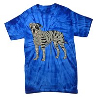 American Bulldog Dog Mummy Halloween Costume Dog Lovers Gift Tie-Dye T-Shirt