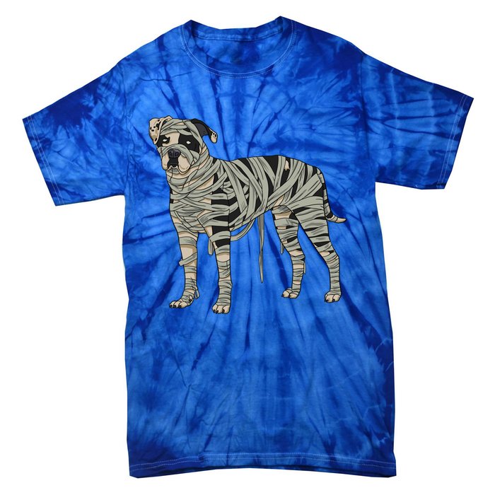 American Bulldog Dog Mummy Halloween Costume Dog Lovers Gift Tie-Dye T-Shirt