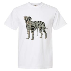 American Bulldog Dog Mummy Halloween Costume Dog Lovers Gift Garment-Dyed Heavyweight T-Shirt