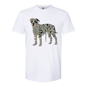 American Bulldog Dog Mummy Halloween Costume Dog Lovers Gift Softstyle CVC T-Shirt