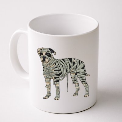 American Bulldog Dog Mummy Halloween Costume Dog Lovers Gift Coffee Mug