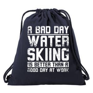 A Bad Day Water Skiing Cool Gift Drawstring Bag