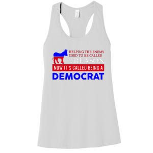 Anti Bi Den Helping The Enemy Used To Be Called Treason Women's Racerback Tank