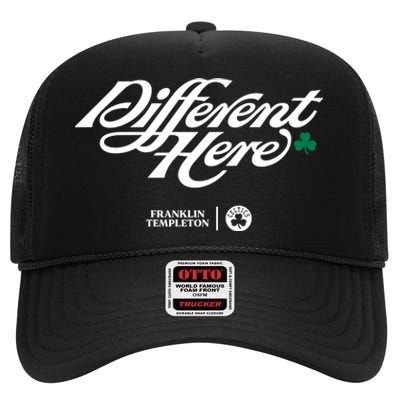 Alex Barth Different Here Franklin Templeton High Crown Mesh Back Trucker Hat