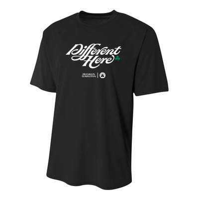 Alex Barth Different Here Franklin Templeton Youth Performance Sprint T-Shirt