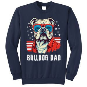 American Bulldog Dad Usa Flag Patriotic 4th Of July Dog Sweatshirt