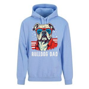 American Bulldog Dad Usa Flag Patriotic 4th Of July Dog Unisex Surf Hoodie