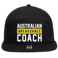 Australian Break Dancer Coach Costume 7 Panel Mesh Trucker Snapback Hat