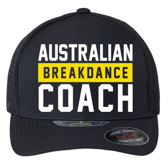 Australian Break Dancer Coach Costume Flexfit Unipanel Trucker Cap