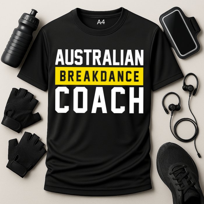 Australian Break Dancer Coach Costume Cooling Performance Crew T-Shirt