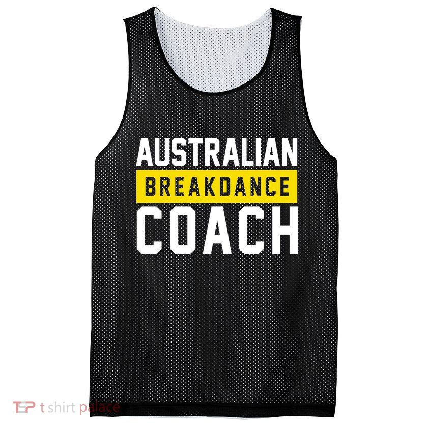 Australian Break Dancer Coach Costume Mesh Reversible Basketball Jersey Tank