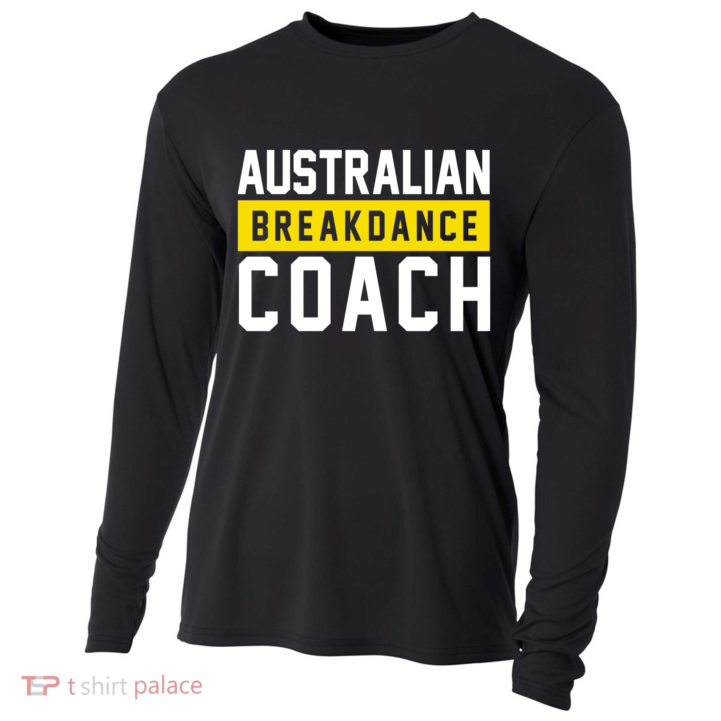 Australian Break Dancer Coach Costume Cooling Performance Long Sleeve Crew