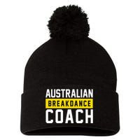 Australian Break Dancer Coach Costume Pom Pom 12in Knit Beanie