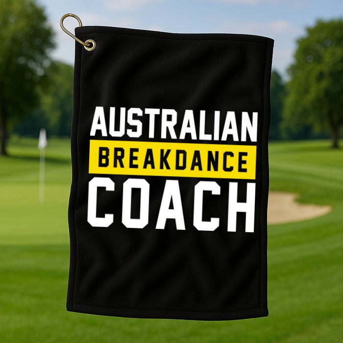 Australian Break Dancer Coach Costume Golf Towel