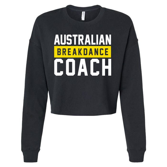 Australian Break Dancer Coach Costume Cropped Pullover Crew
