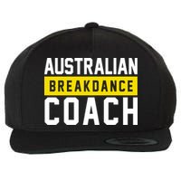 Australian Break Dancer Coach Costume Wool Snapback Cap