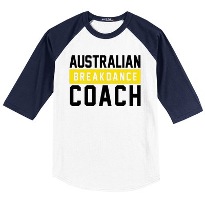 Australian Break Dancer Coach Costume Baseball Sleeve Shirt