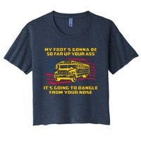 Amherst Bus Driver My Foot's Gonna Be So Far Up Your Ass Women's Crop Top Tee