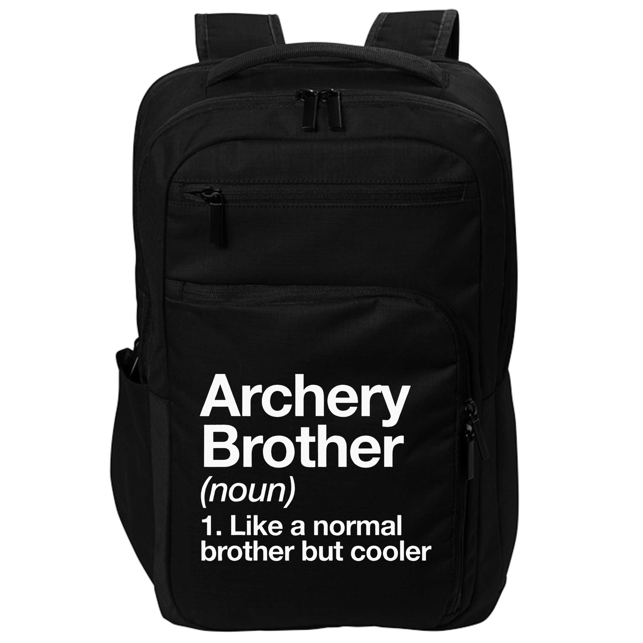 Archery Brother Definition Funny Sports Impact Tech Backpack