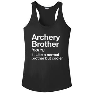 Archery Brother Definition Funny Sports Ladies PosiCharge Competitor Racerback Tank