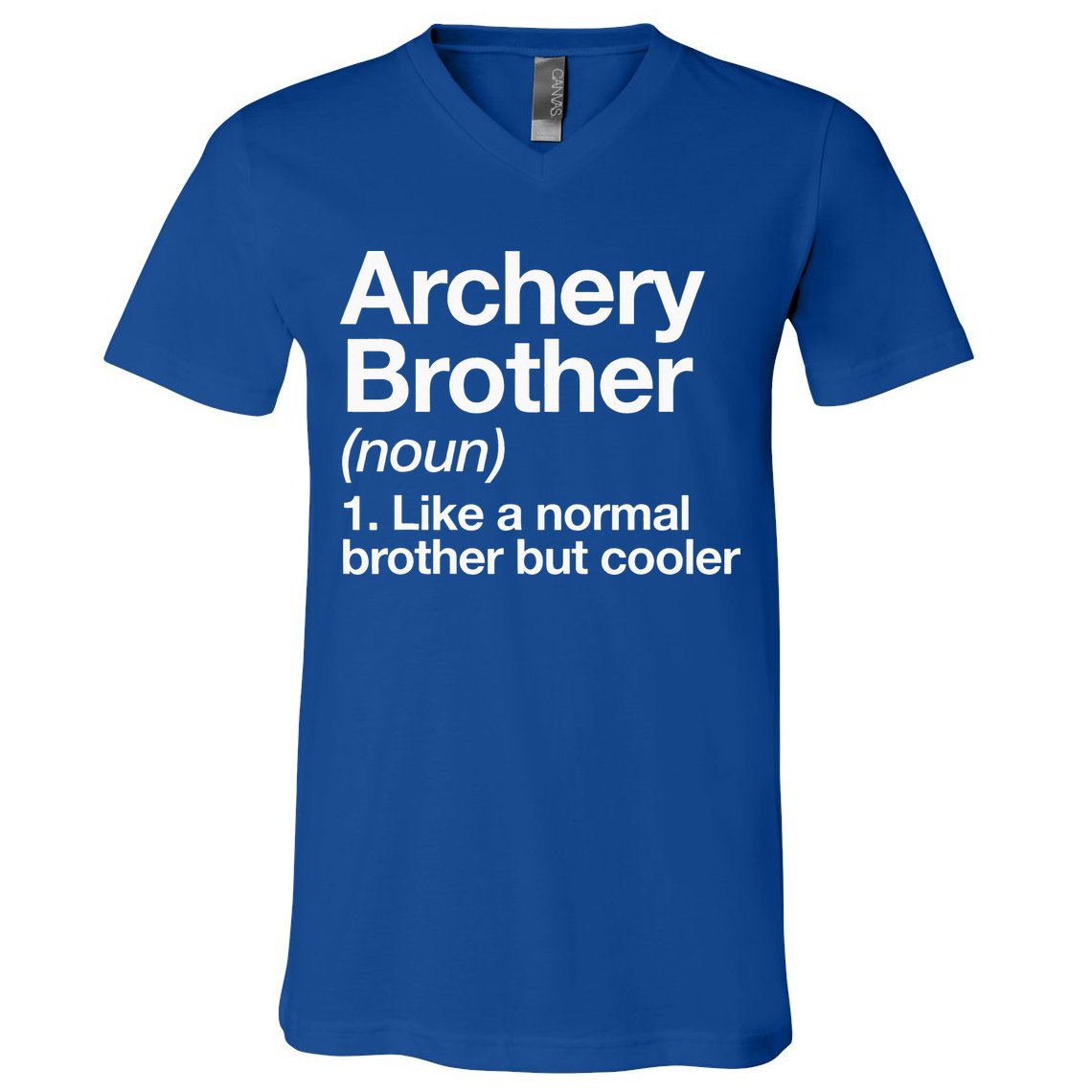 Archery Brother Definition Funny Sports V-Neck T-Shirt