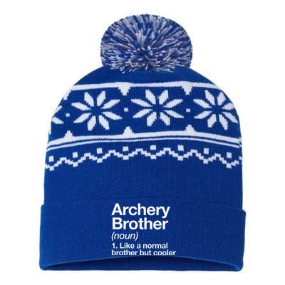 Archery Brother Definition Funny Sports USA-Made Snowflake Beanie