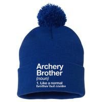 Archery Brother Definition Funny Sports Pom Pom 12in Knit Beanie