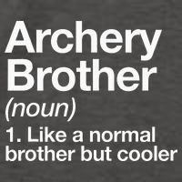 Archery Brother Definition Funny Sports Vector Backpack