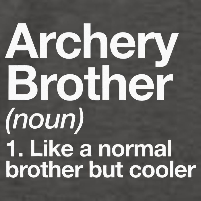 Archery Brother Definition Funny Sports Vector Backpack