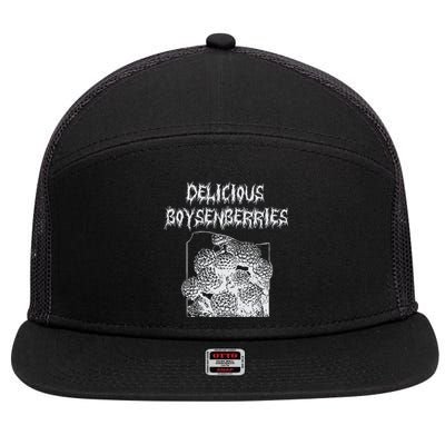 Arcane Bullshit Delicious Boysenberries 7 Panel Mesh Trucker Snapback Hat