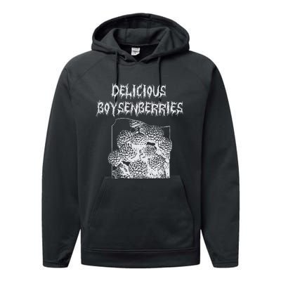 Arcane Bullshit Delicious Boysenberries Performance Fleece Hoodie