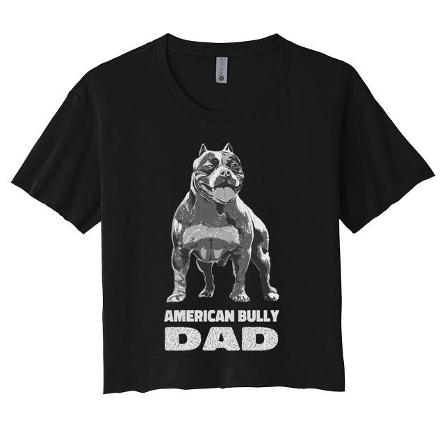 American Bulldog Dog Lover American Bully Dad Cool Gift Crop Top