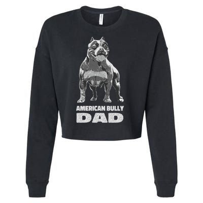 American Bulldog Dog Lover American Bully Dad Cool Gift Cropped Pullover Crew