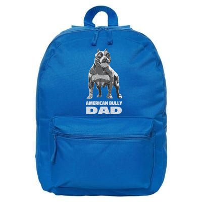 American Bulldog Dog Lover American Bully Dad Cool Gift 16 in Basic Backpack