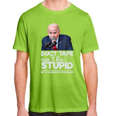 Anti Biden Duct Tape Can’t Fix Stupid Sarcastic Political Humor Biden Adult ChromaSoft Performance T-Shirt