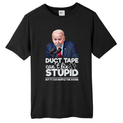 Anti Biden Duct Tape Can’t Fix Stupid Sarcastic Political Humor Biden Tall Fusion ChromaSoft Performance T-Shirt