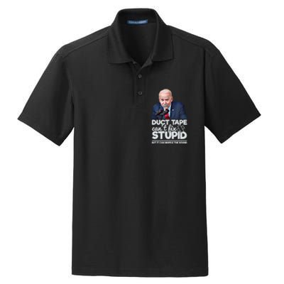 Anti Biden Duct Tape Can’t Fix Stupid Sarcastic Political Humor Biden Dry Zone Grid Polo