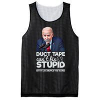 Anti Biden Duct Tape Can’t Fix Stupid Sarcastic Political Humor Biden Mesh Reversible Basketball Jersey Tank