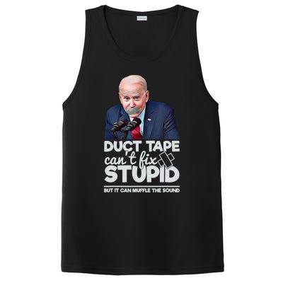 Anti Biden Duct Tape Can’t Fix Stupid Sarcastic Political Humor Biden PosiCharge Competitor Tank