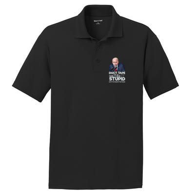 Anti Biden Duct Tape Can’t Fix Stupid Sarcastic Political Humor Biden PosiCharge RacerMesh Polo