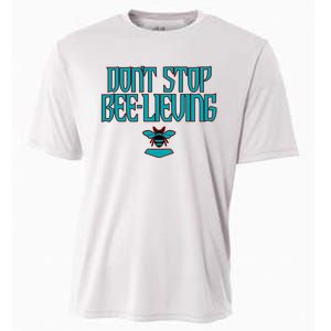 Arizona Baseball Dont Stop Beelieving Cooling Performance Crew T-Shirt