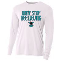 Arizona Baseball Dont Stop Beelieving Cooling Performance Long Sleeve Crew