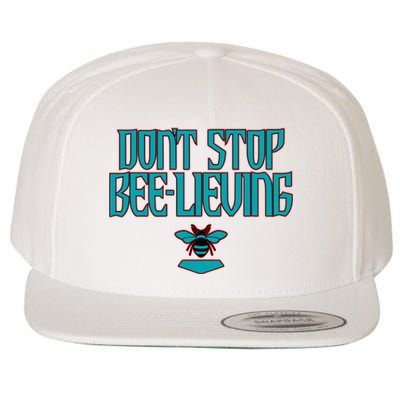 Arizona Baseball Dont Stop Beelieving Wool Snapback Cap