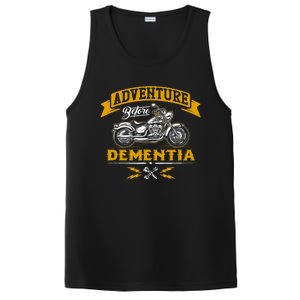 Adventure Before Dementia Funny Motorcycle Biker Gift PosiCharge Competitor Tank