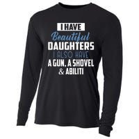 A Beautiful Daughter Also Have A Gun Shovel Alibi Cooling Performance Long Sleeve Crew