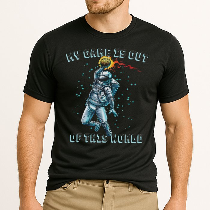 Astronaut Basketball Dunk Outer Space Game Out Of This World Performance Shirt