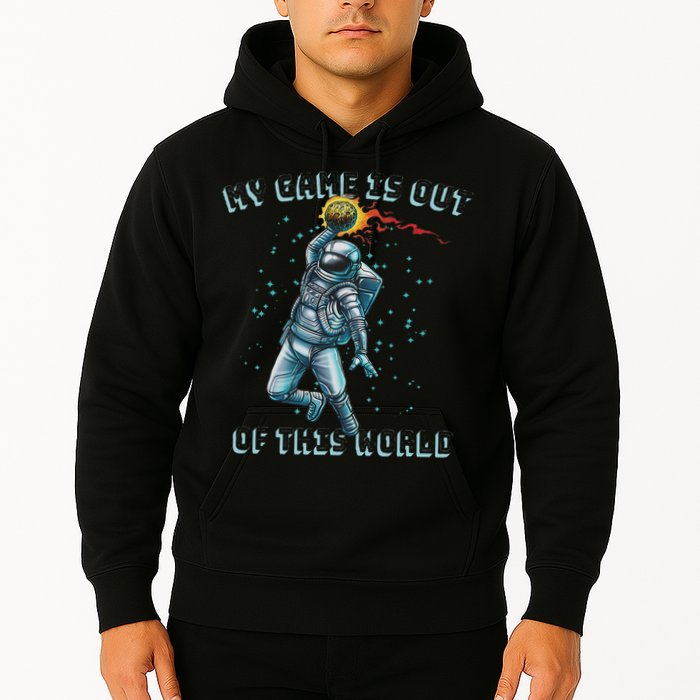 Astronaut Basketball Dunk Outer Space Game Out Of This World Hoodie